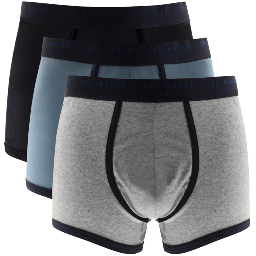 Alternative Image for ProductTed Baker Underwear Triple Pack Boxer Trunks Navy1